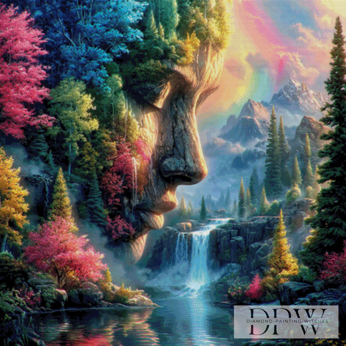 Gesicht der Natur by QN, mit 350 Farben