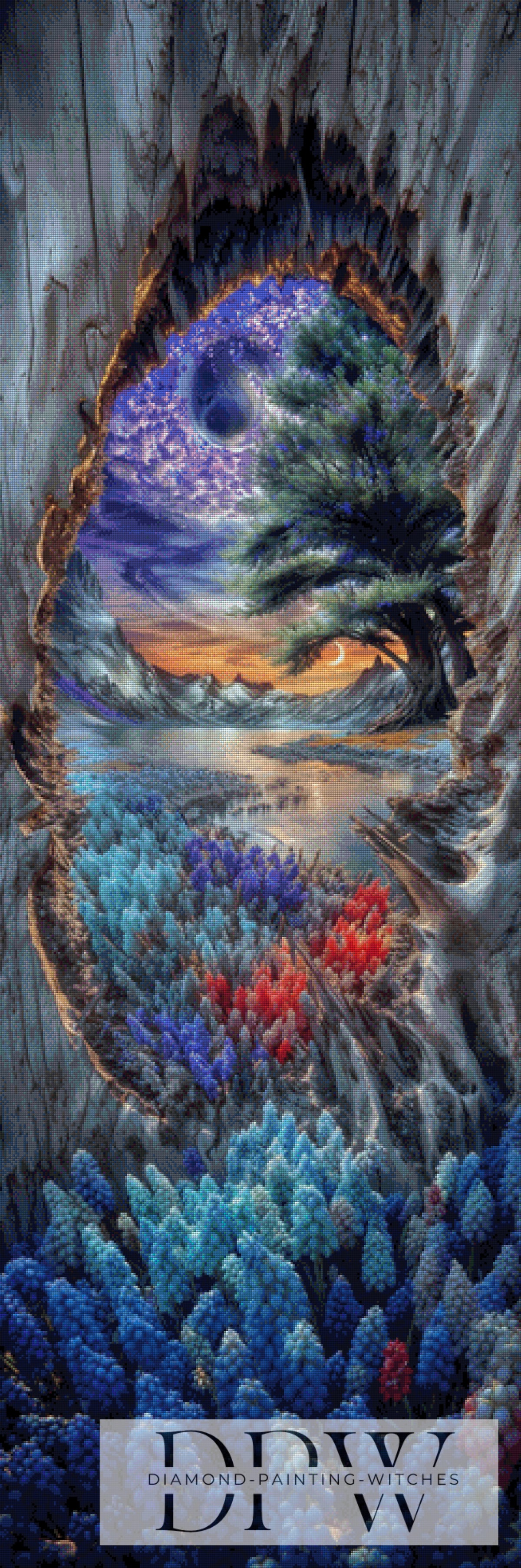 Pixxel Picsによる「Hyacinths in a hole」、230色