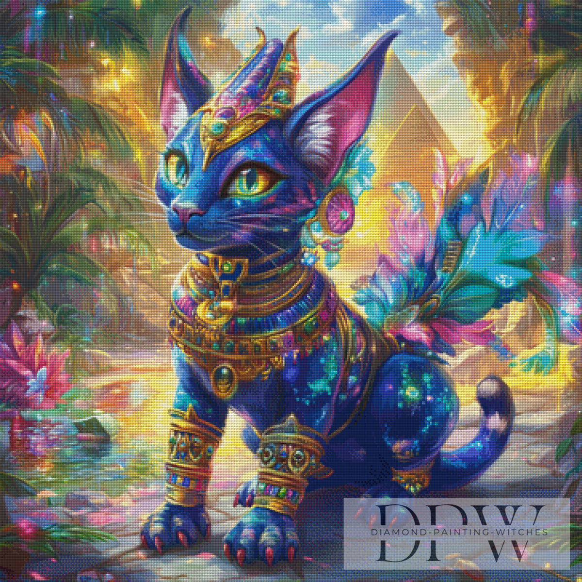 Blue Cat by Elly_A.I mit 350 Farben
