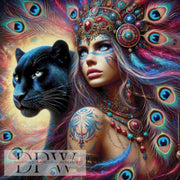 Black Panther Love by CreatiVart mit 365 Farben