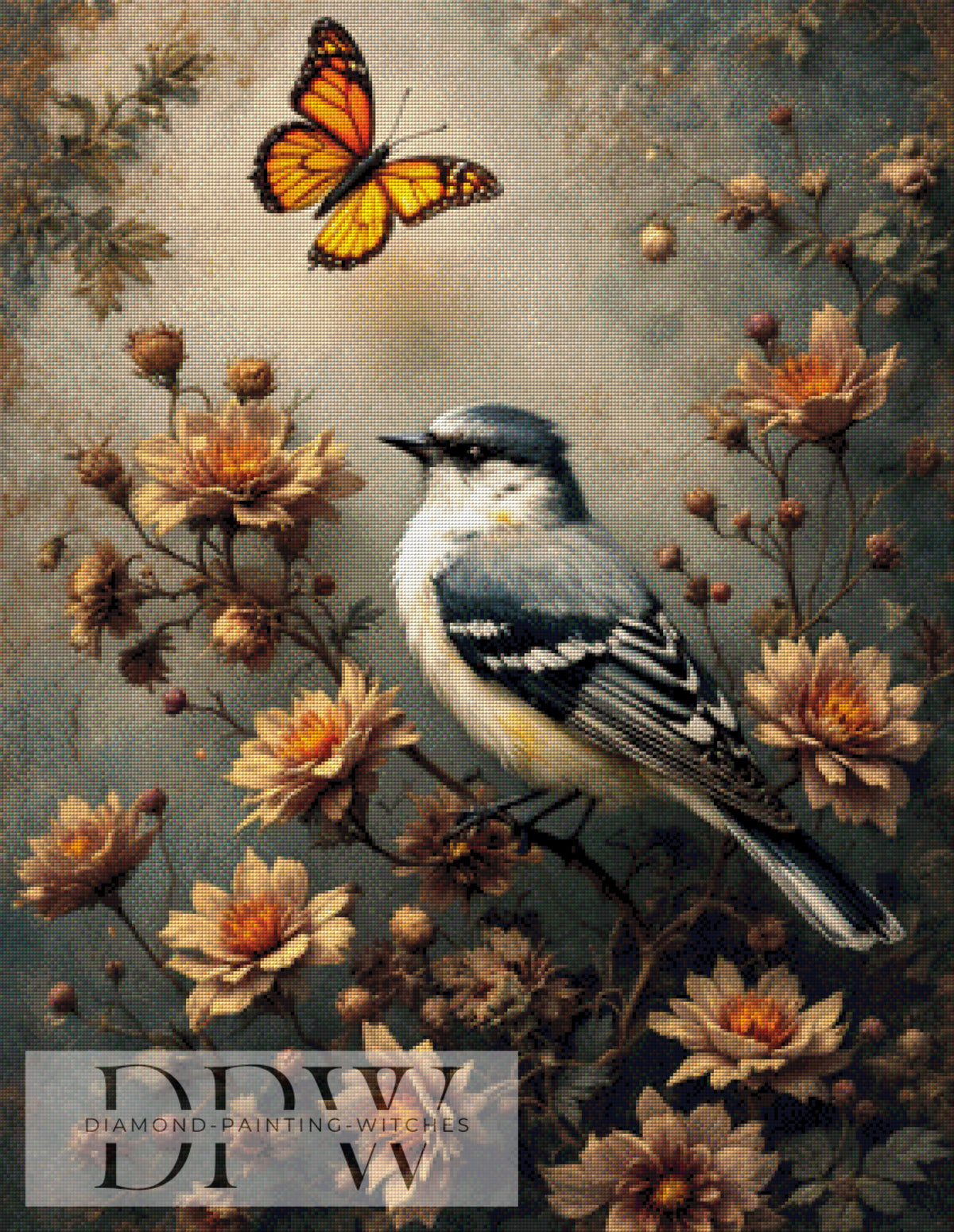 Vogelportrait by QN, mit 180 Farben
