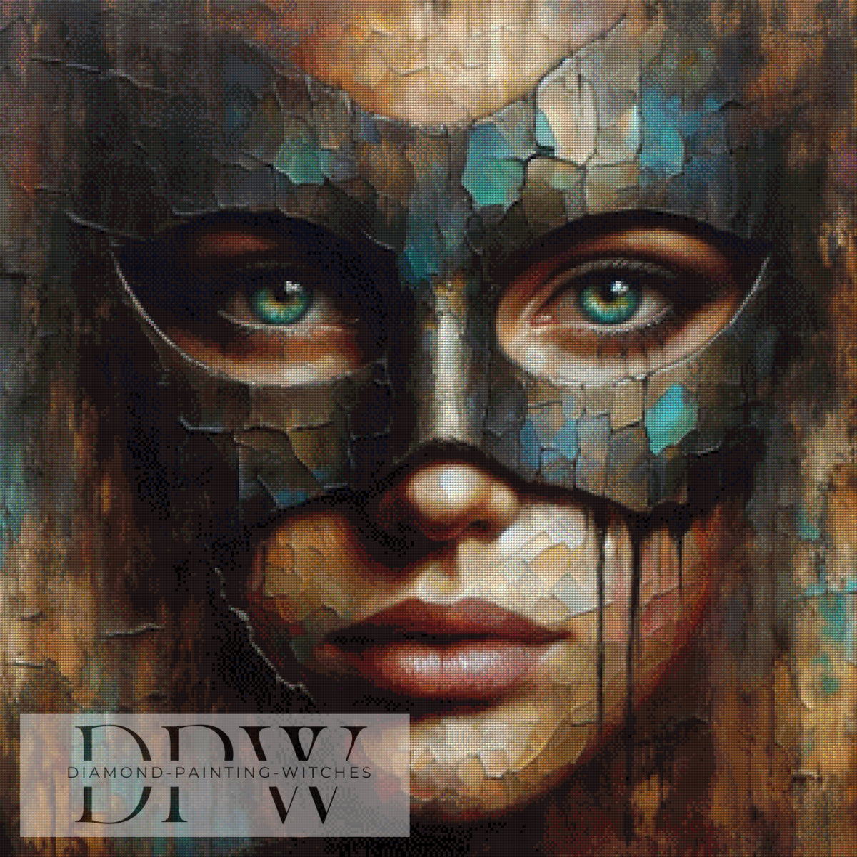 Blue Witch by Artifey, 70x90cm with 110 colors DPW-417