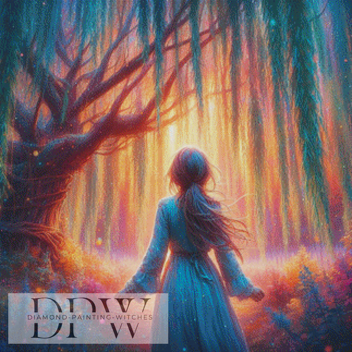 Blue Witch by Artifey, 70x90cm with 110 colors DPW-417