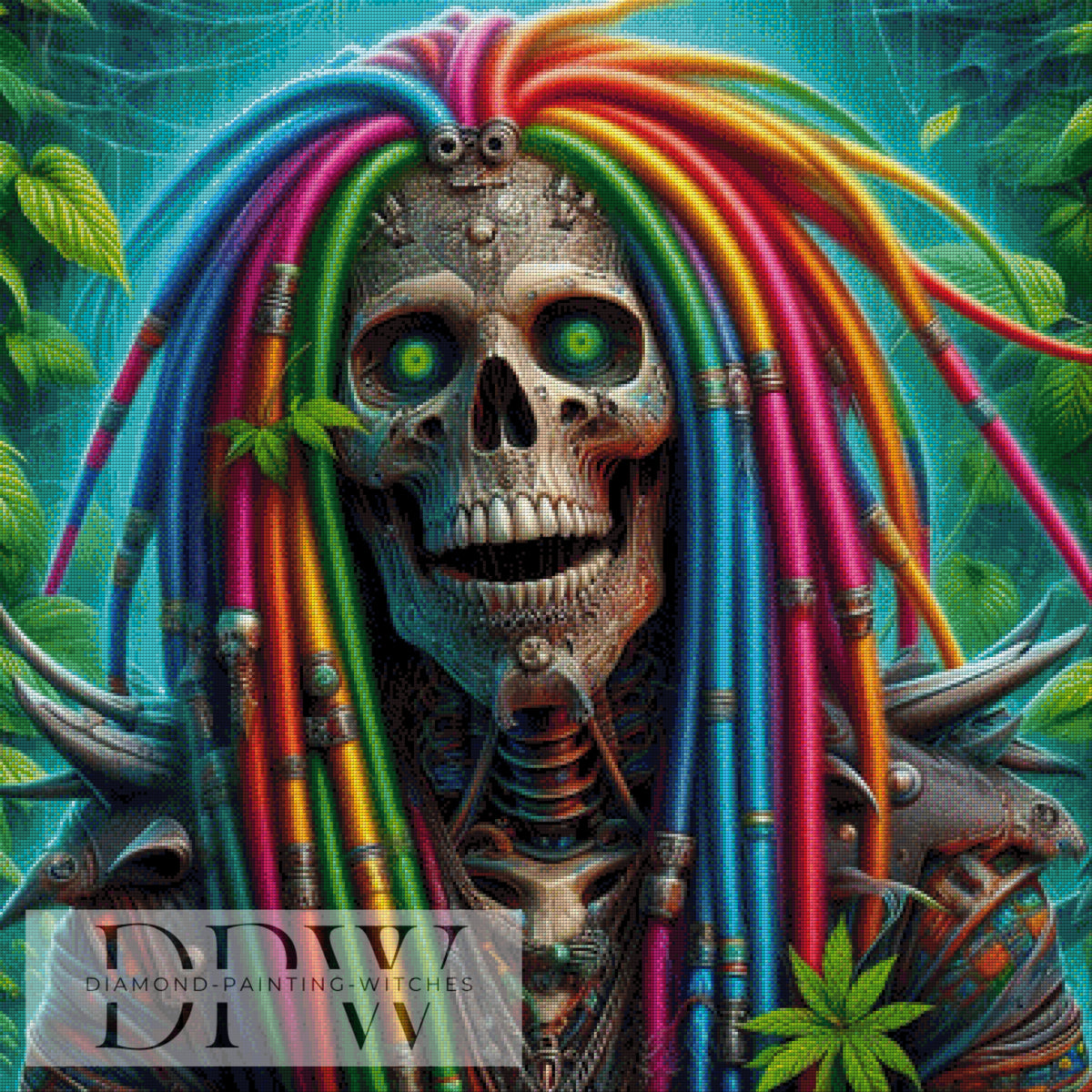 Rasta Skelett by Casalla Vendetta, mit 345 Farben