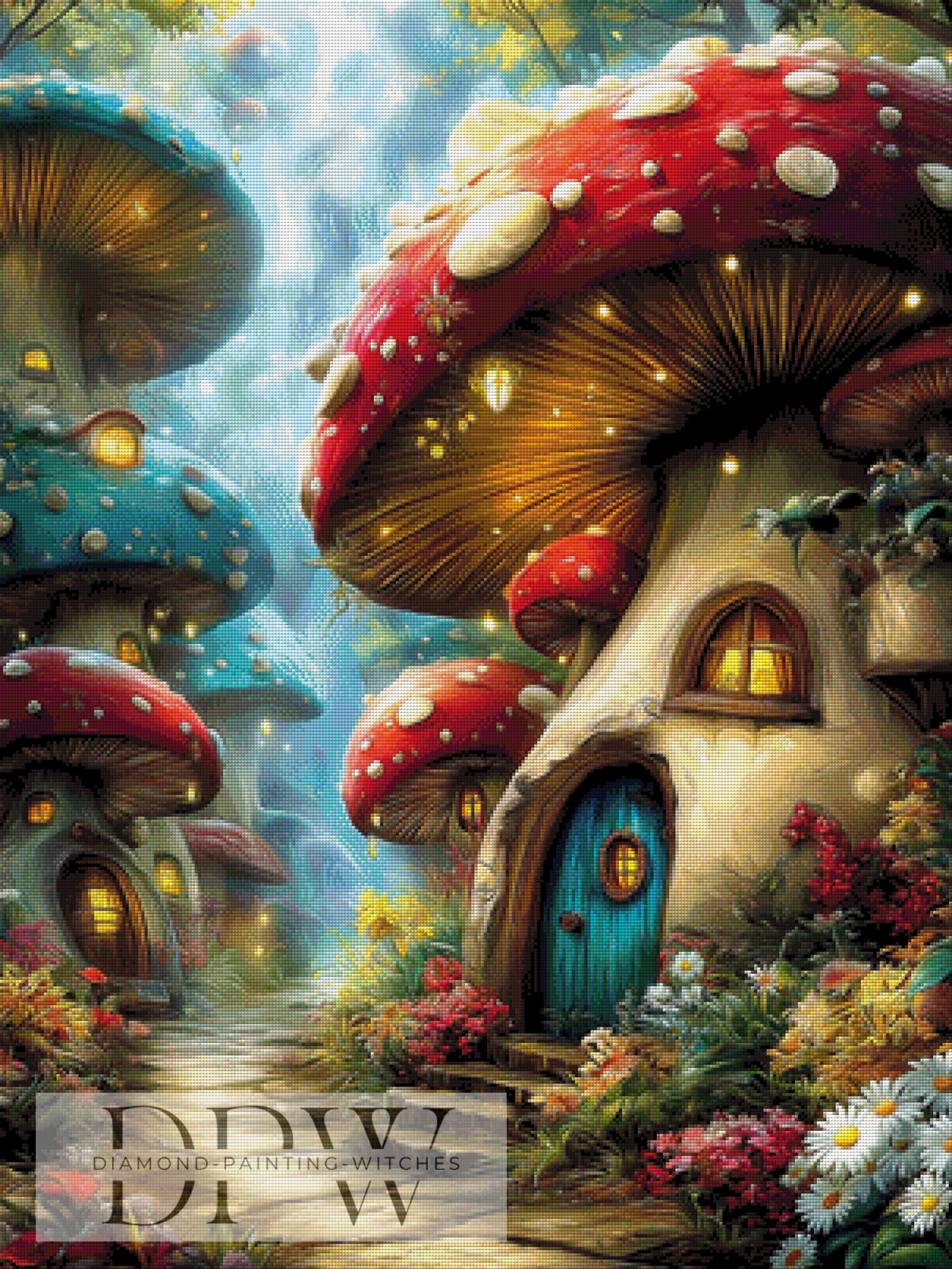 Mushroom House by CleoDora with 340 colors