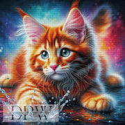 Red Cat Splash by CreatiVart, mit 330 Farben