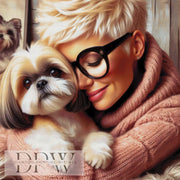Judith & Shi Tzu by CreatiVart, mit 170 Farben