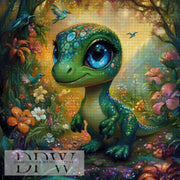 Flower Power Piepsi by Elly_A.I 80x80cm with 300 colors DPW-1076