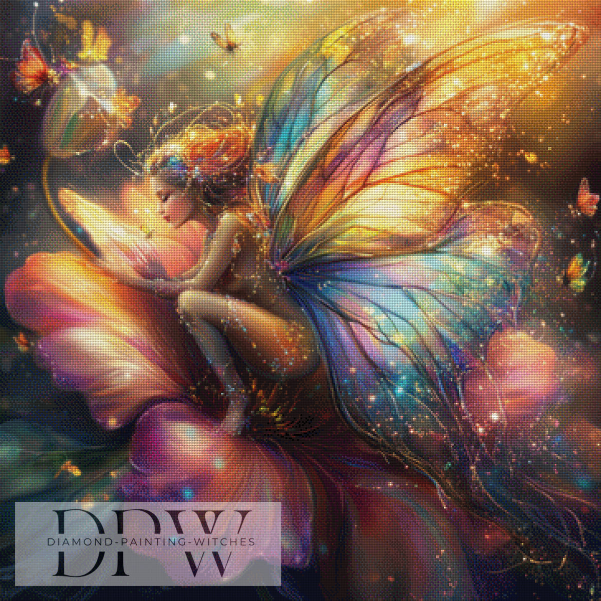 Flower Power Piepsi by Elly_A.I 80x80cm with 300 colors DPW-1076