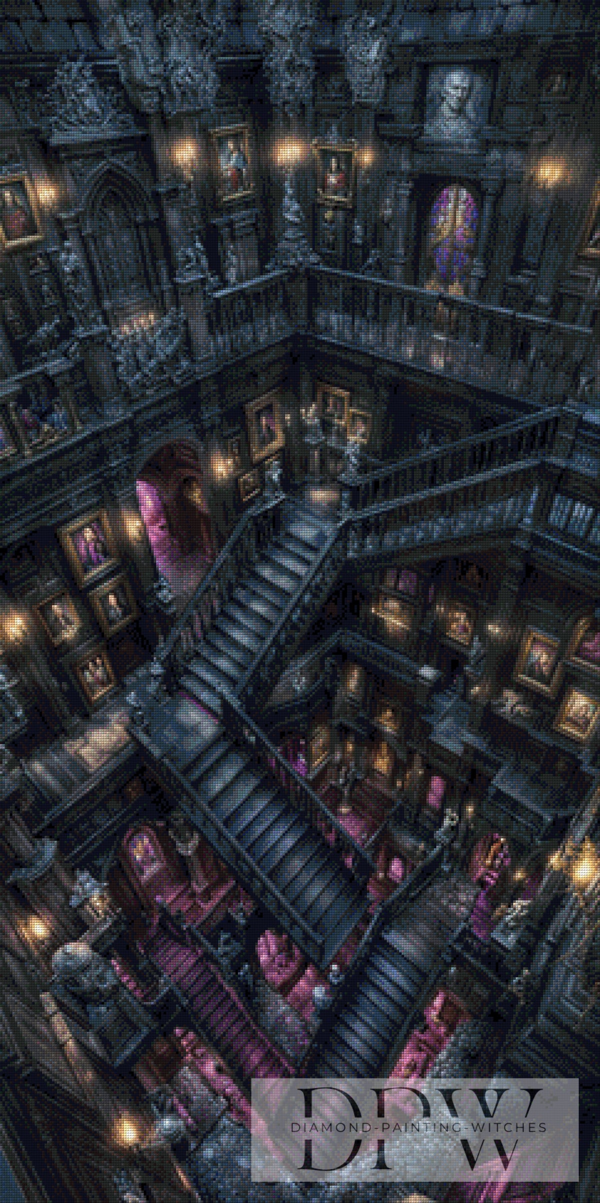 135色の「Staircase of Chaos」（Pixxel Pics作）