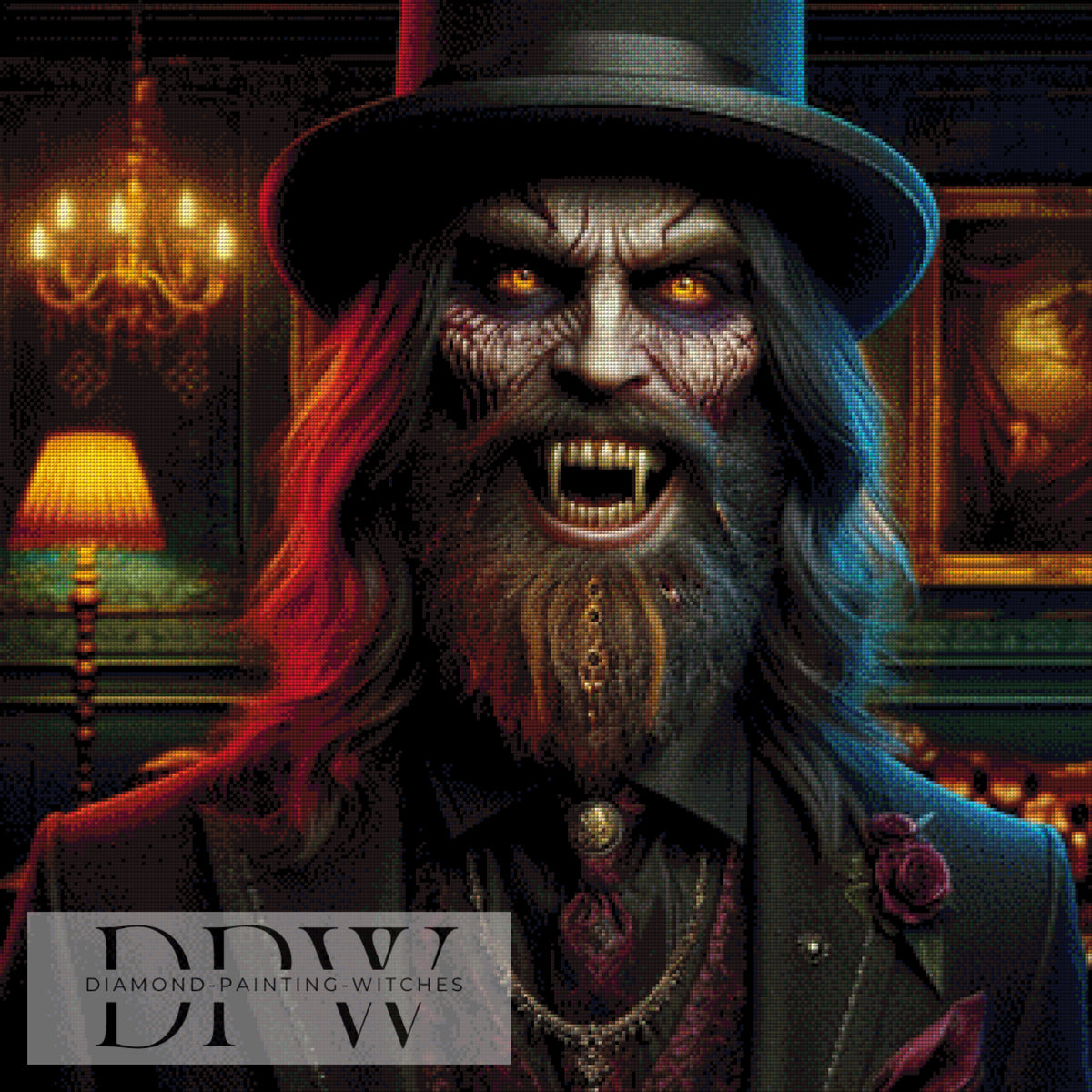 Blue Witch by Artifey, 70x90cm with 110 colors DPW-417