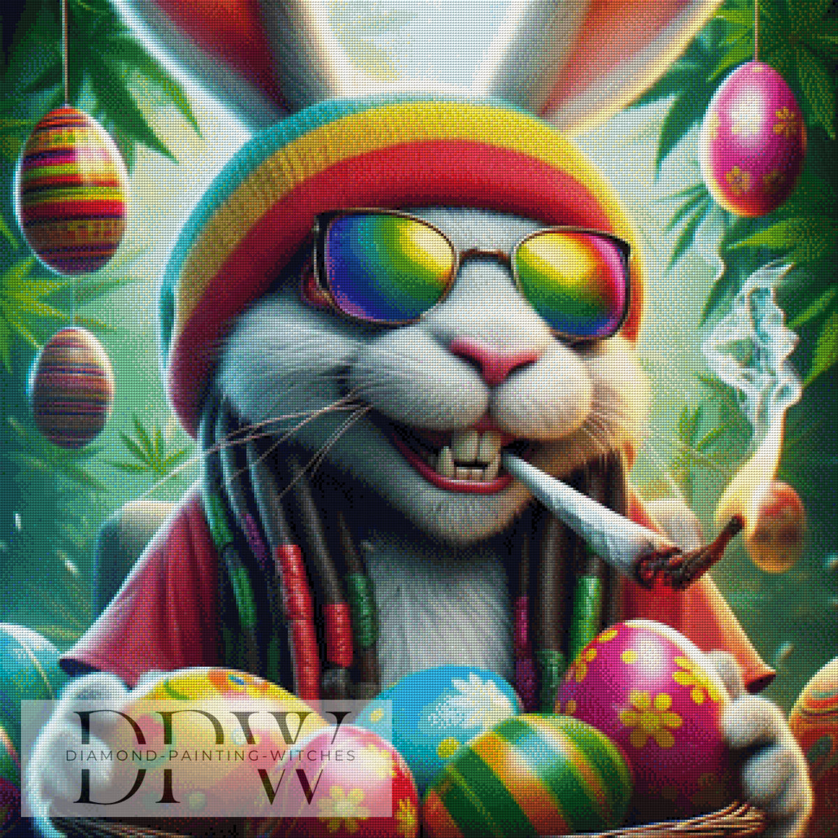 Reggae Hase by QN, mit 380 Farben