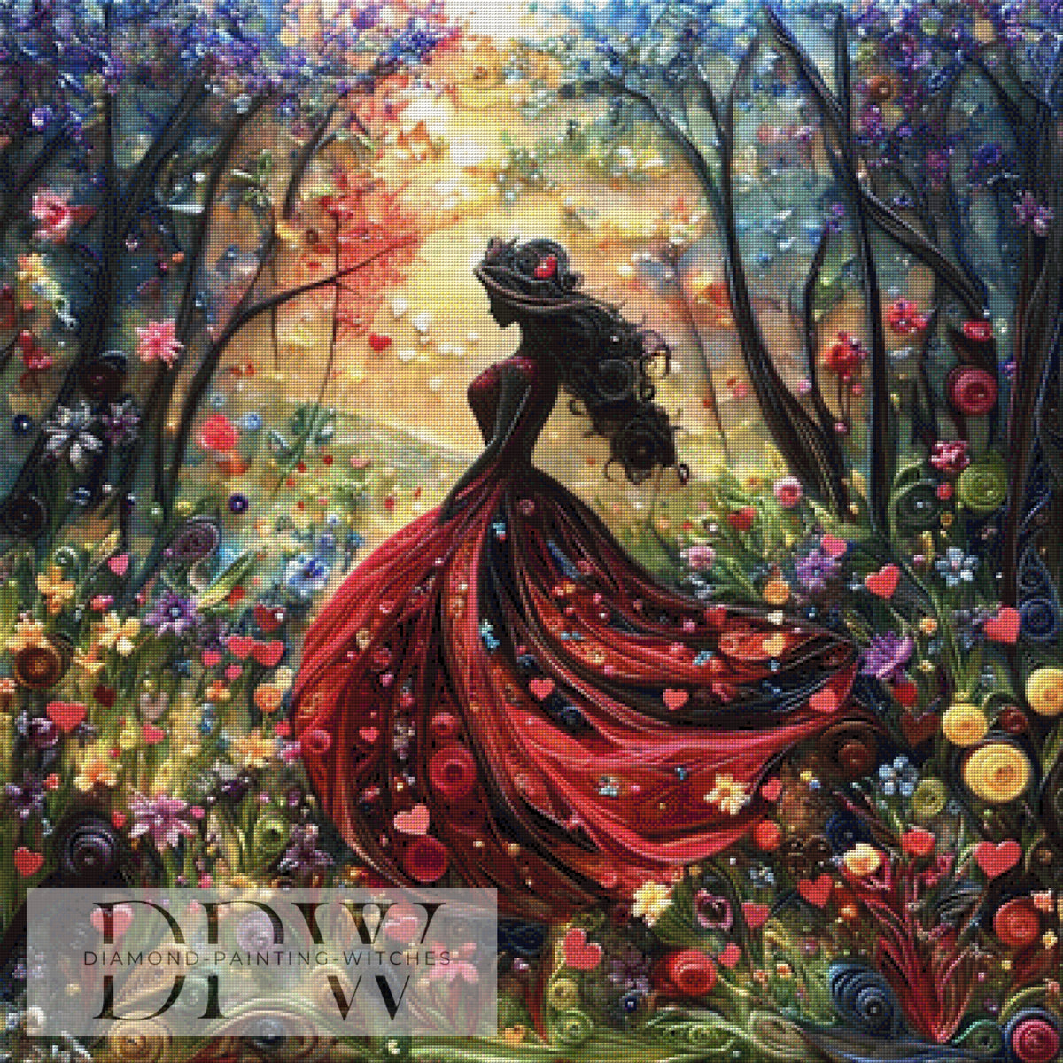 Flower Power Piepsi by Elly_A.I 80x80cm with 300 colors DPW-1076