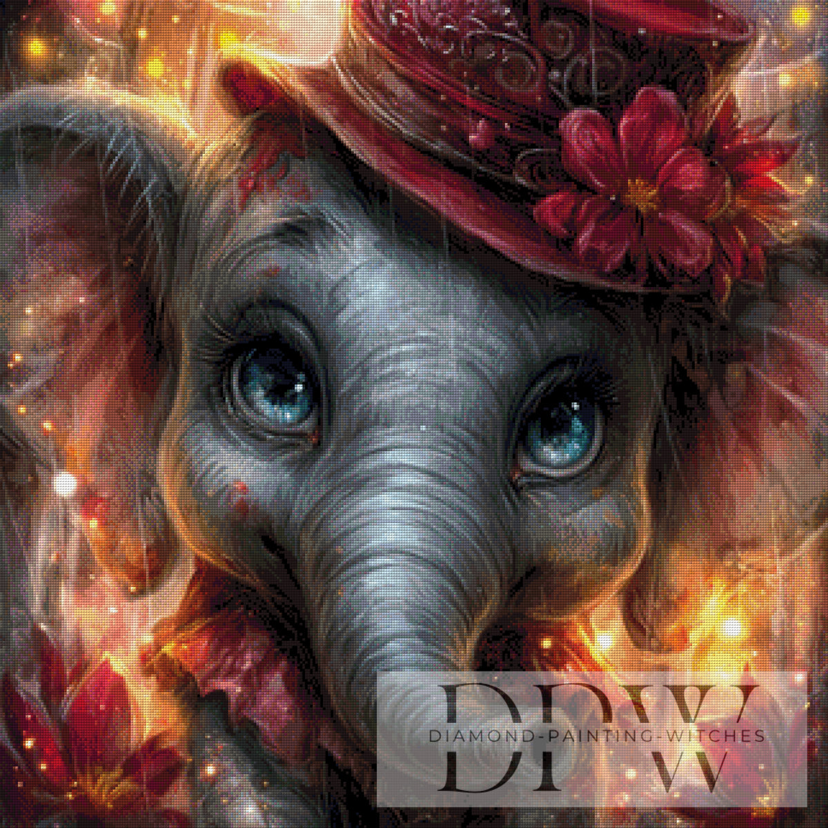 Elsa the Elephant Lady by Elly_A.I with 200 colors
