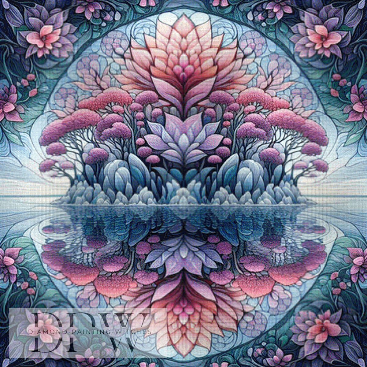 Deep Blue Desert by Artifey, 90x90cm with 200 colors DPW-019