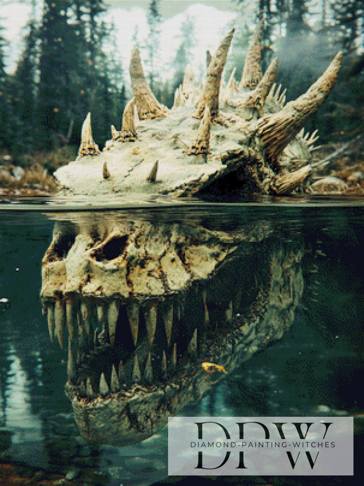 Sunken Dragonskull by Pixxel Pics mit 165 Farben