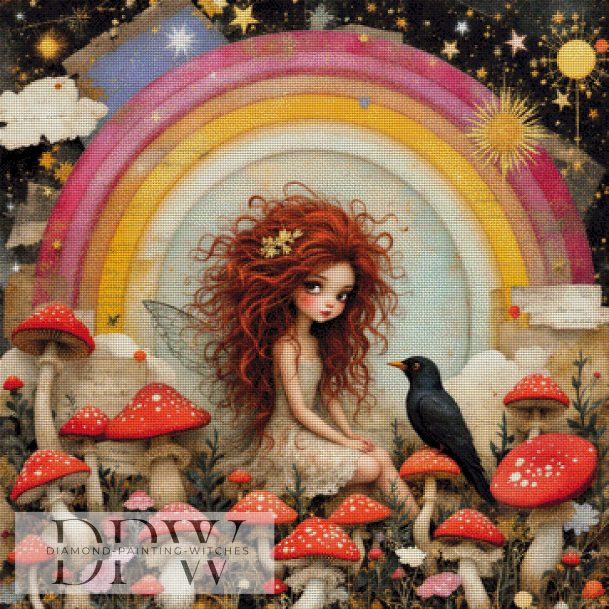 Pusteblume by Sunshine 80x80cm with 300 colors DPW-058