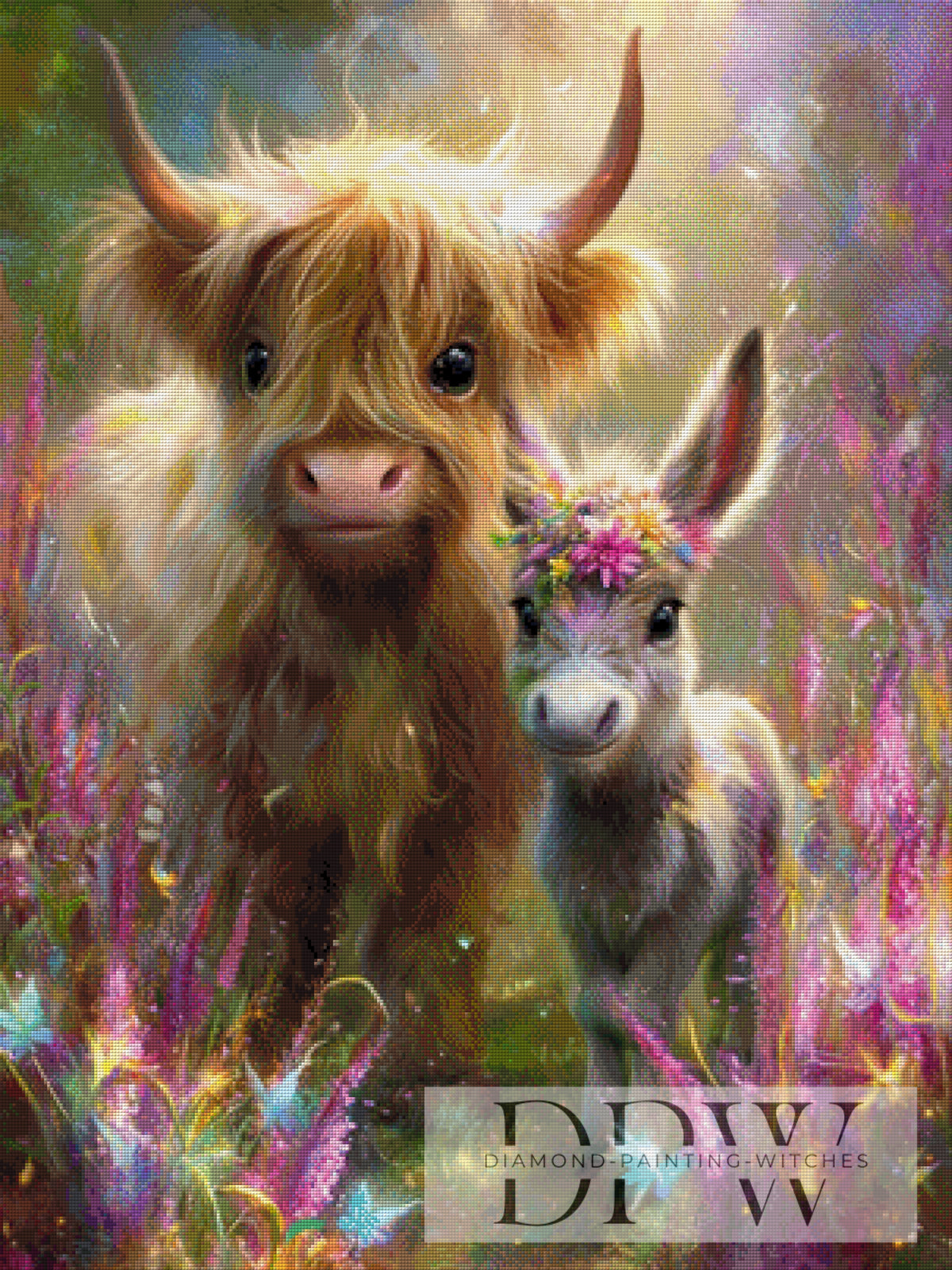 Little Moo and Eeyore by Maggie with 310 colors