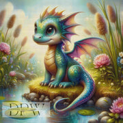 CreatiVart作「池の小さなドラゴン」、330色