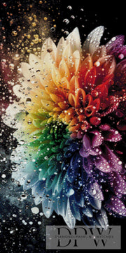 Rainbow Flower by theA.art with 330 colors