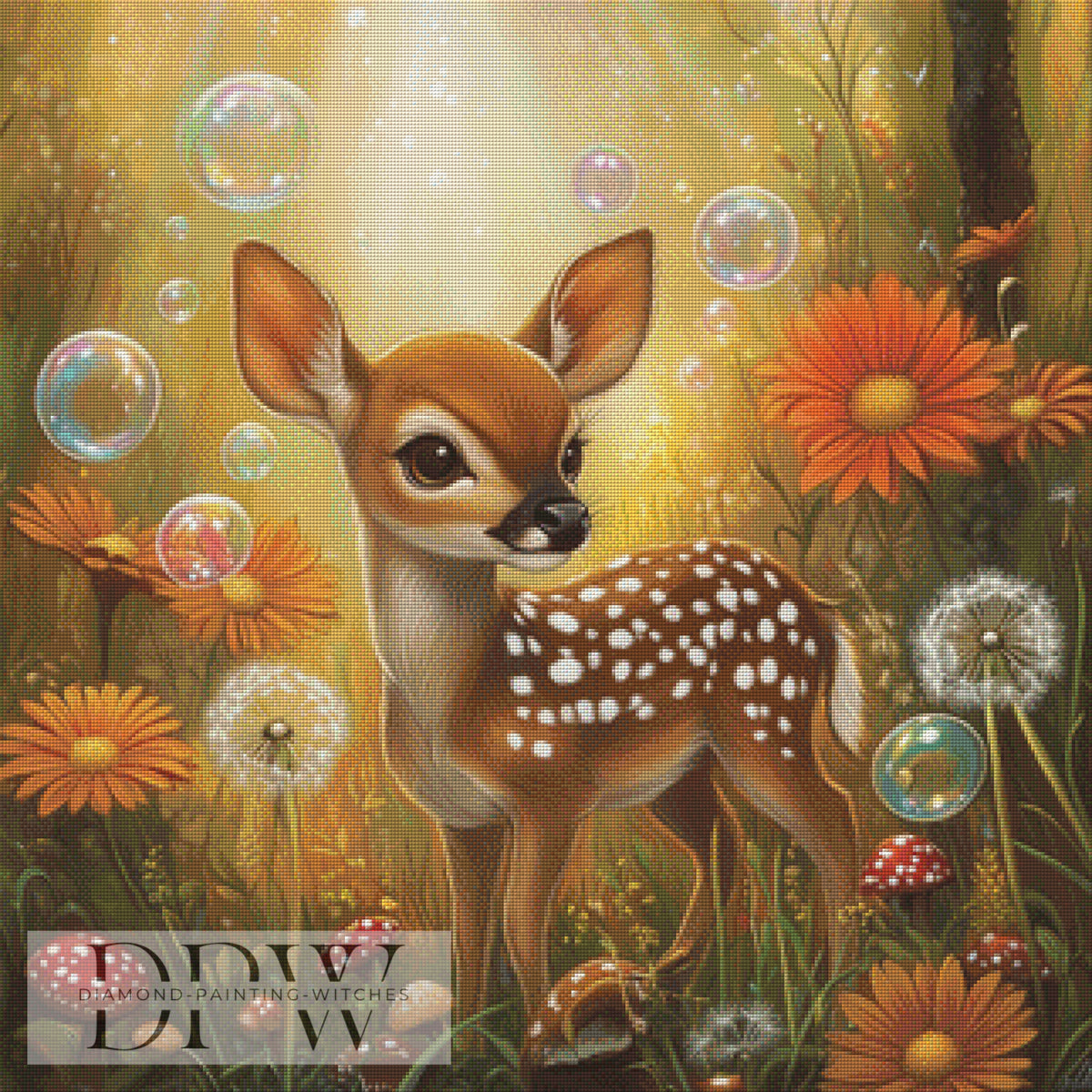 Pusteblume by Sunshine 80x80cm with 300 colors DPW-058