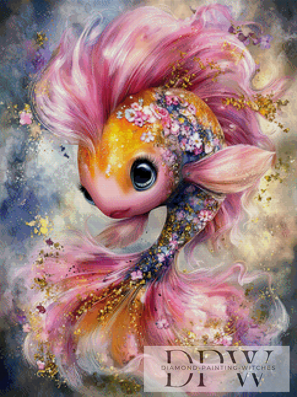 Pink Fancy Fish by CreatiVart with 300 colors