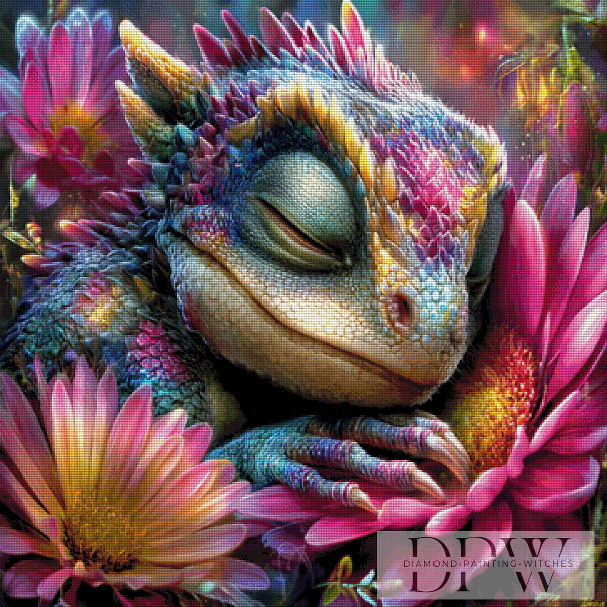 Schlafende Echse by CreatiVart mit 400 Farben