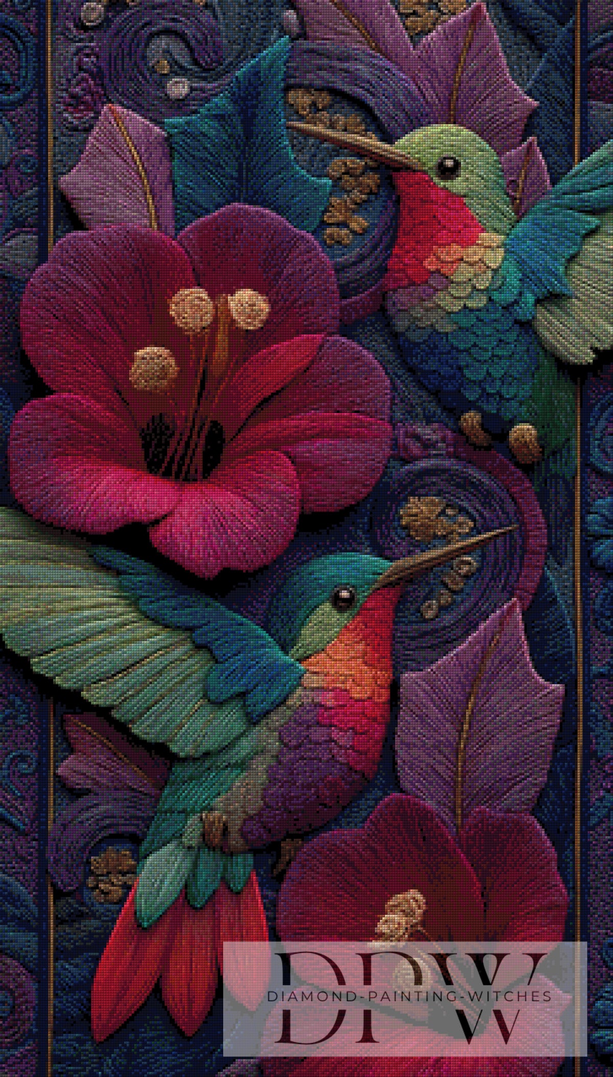 Woll Kolibris by Elly_A.I with 200 colors