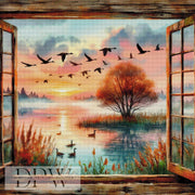 Blick aus dem Fenster by CreatiVart mit 270 Farben