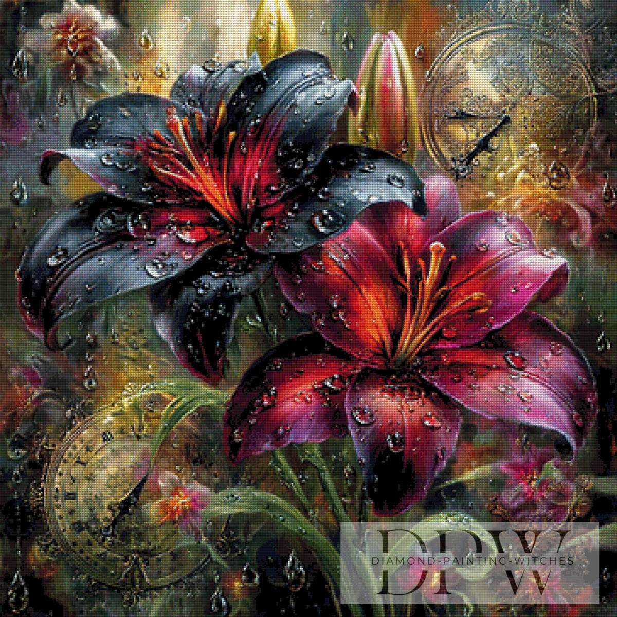 Black Red Lily by Catill mit 330 Farben