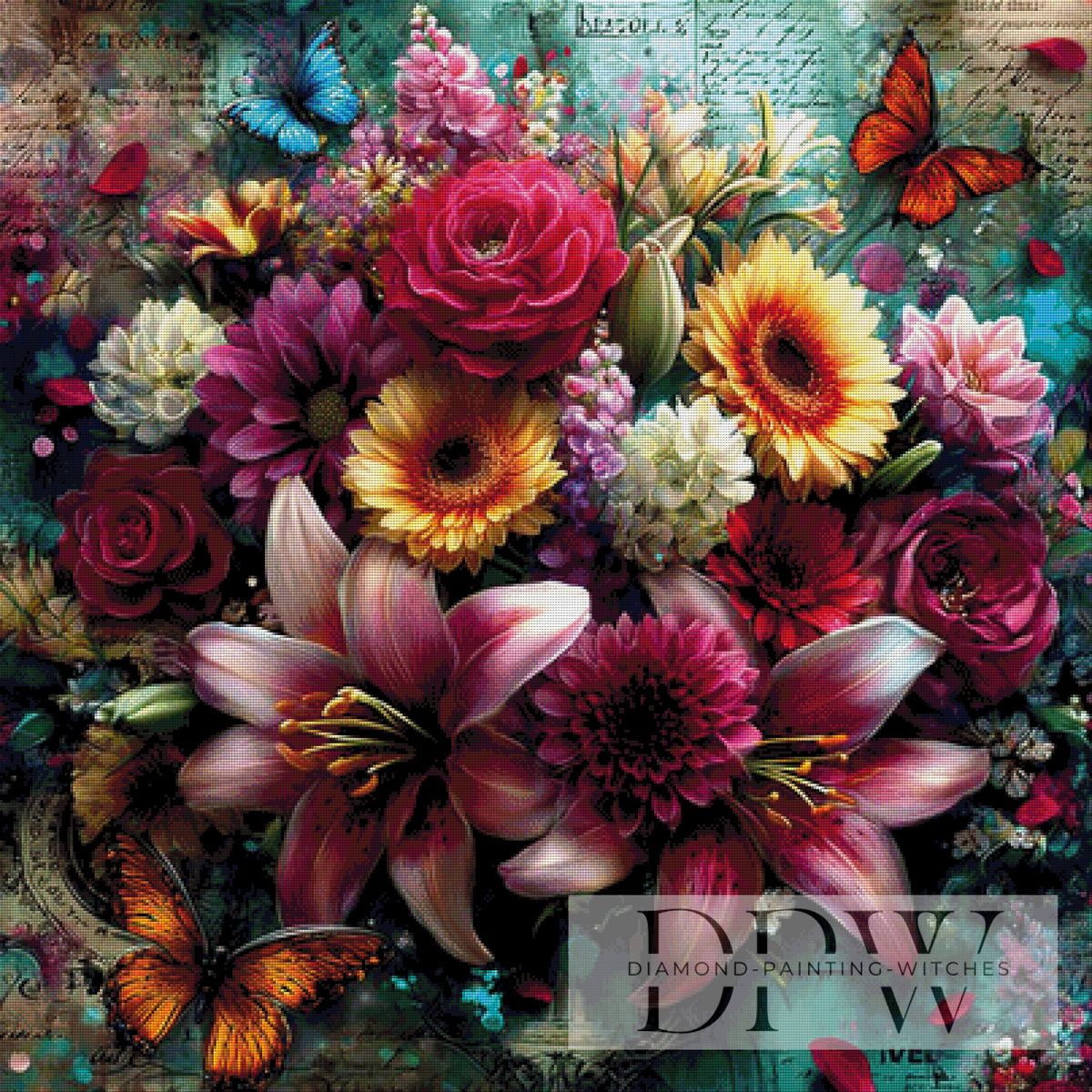 Dream Bouquet II by ellufija with 400 colors