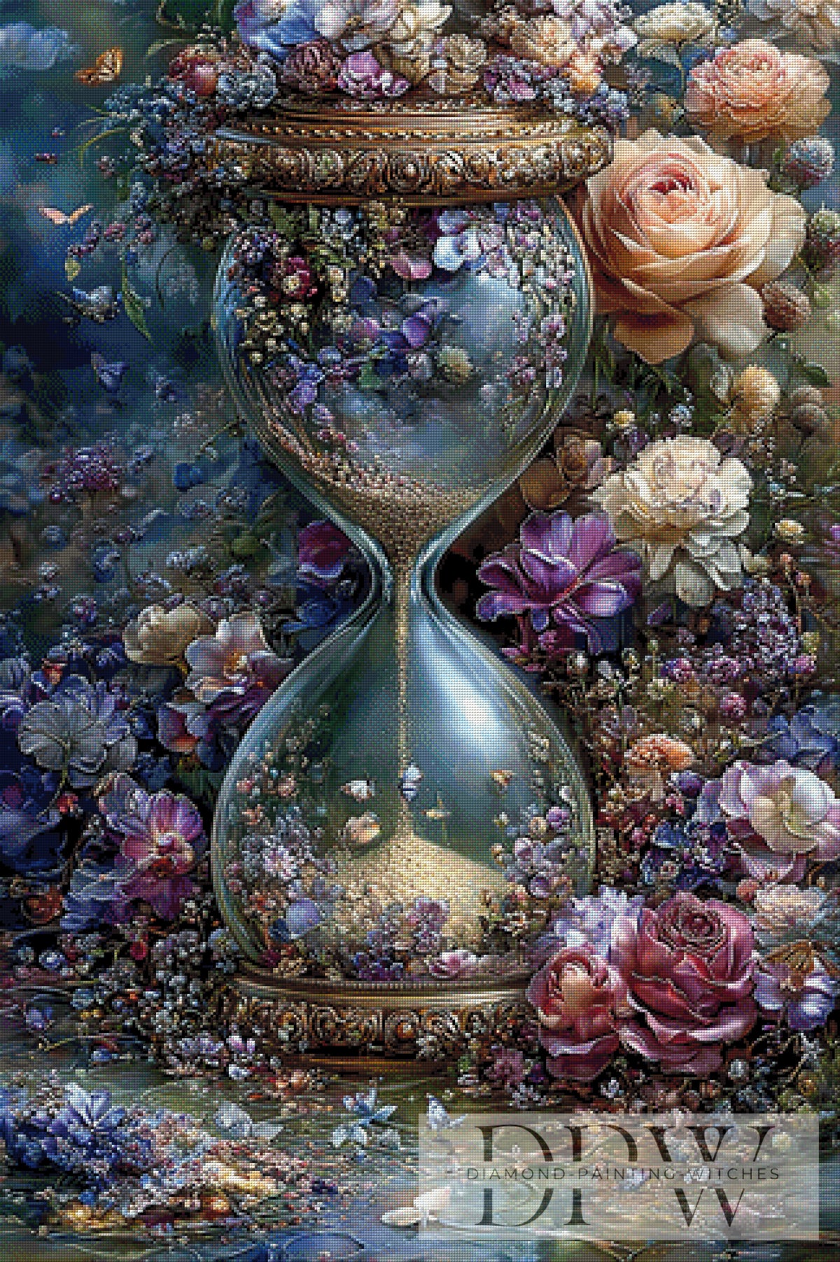 Flower hourglass I by Catill with 280 colors