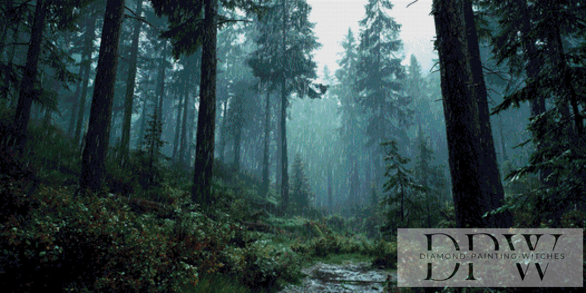 Verregneter Wald by theA.art mit 110 Farben