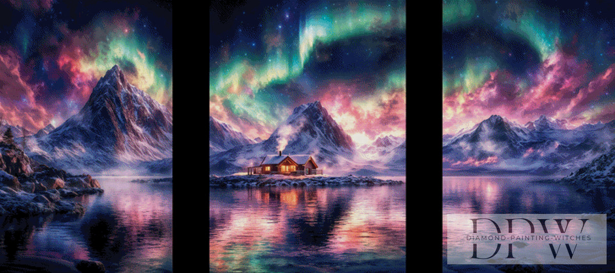 3-Teiler Aurora Fjord by ellufija
