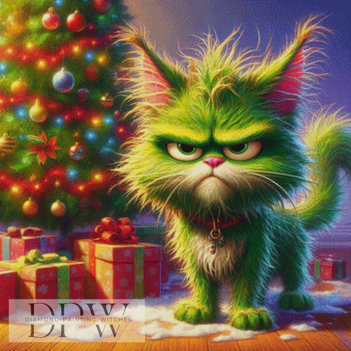Grumpy Christmascat by Casalla Vendetta with 340 colors