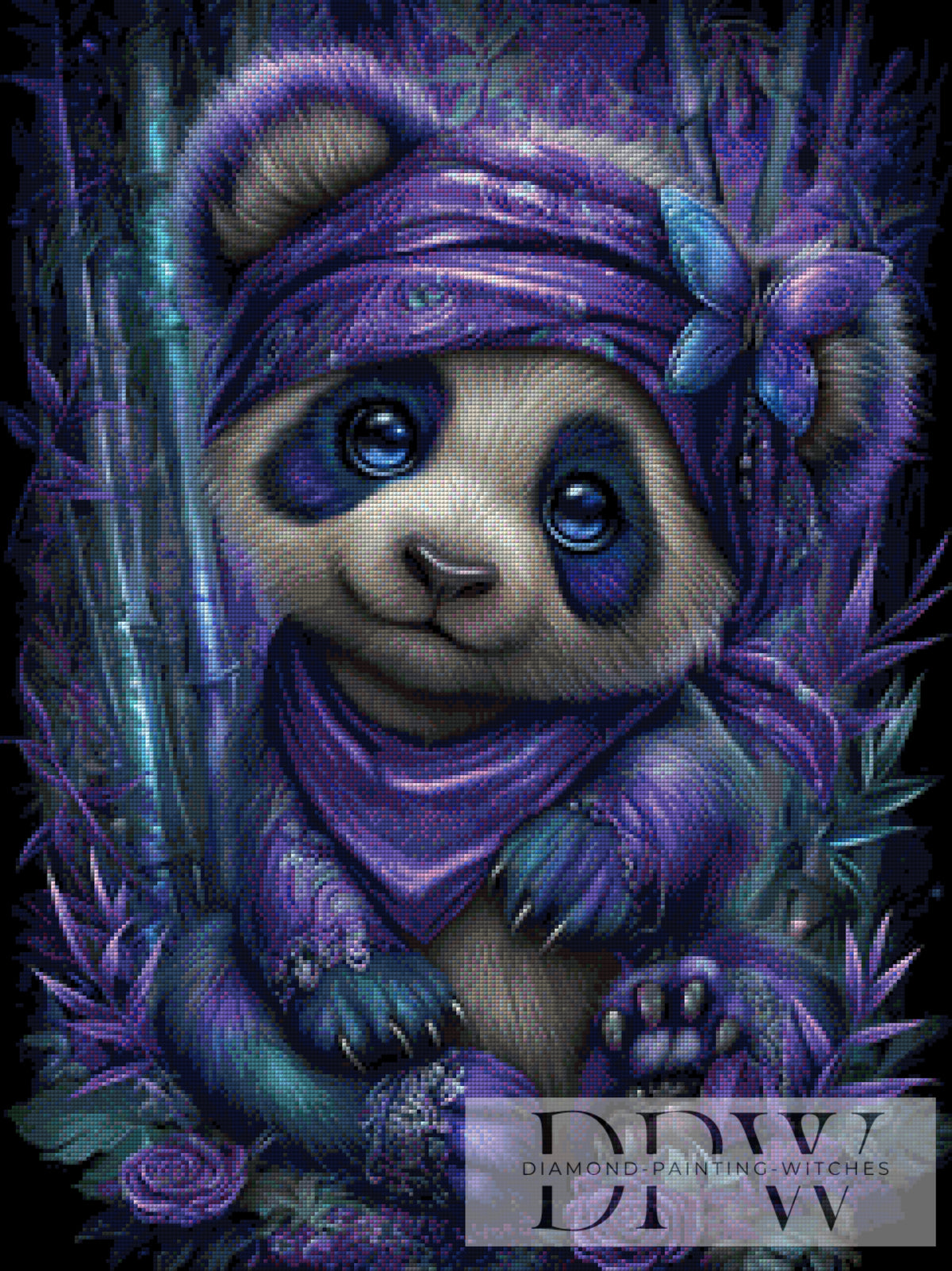 Lila Panda by Sweet_Loco_AI mit 115 Farben