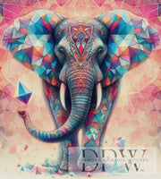 Mosaik Elefant by Moonlight, mit 300 Farben