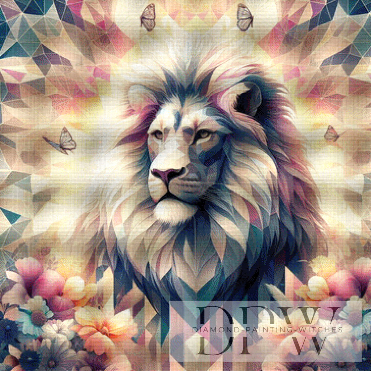 Lion by Moonlight, mit 210 Farben