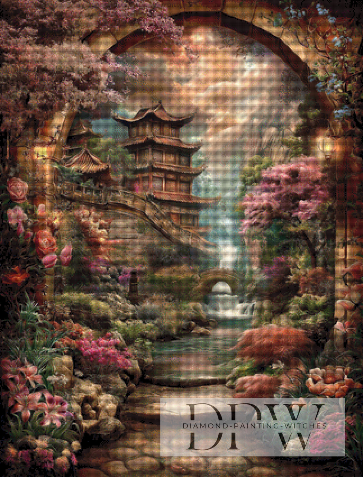 Path to the Temple by CleoDora with 220 colors
