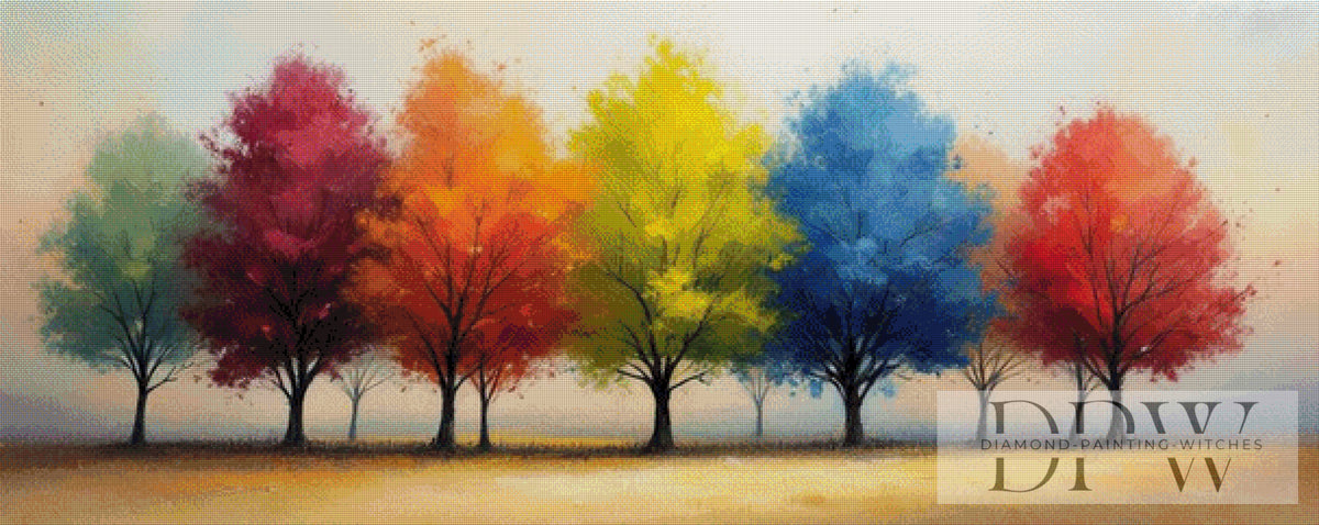 Arbres Colorés by QN mit 320 Farben