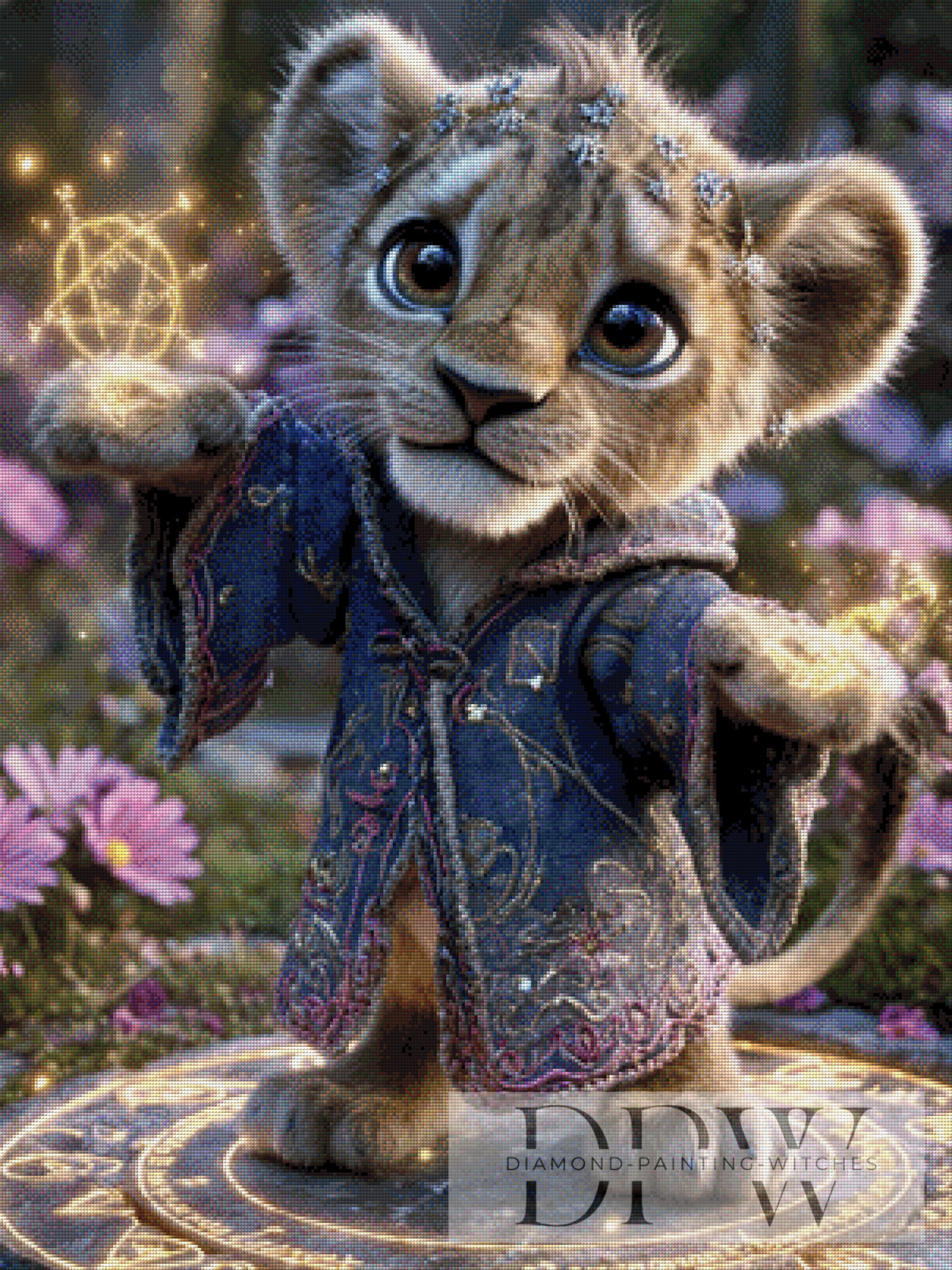 Magic Lion by Elly_A.I with 190 colors