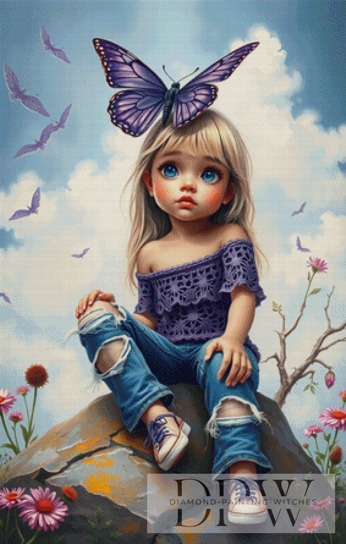 Pusteblume by Sunshine 80x80cm with 300 colors DPW-058