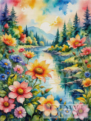 Deep Blue Desert by Artifey, 90x90cm with 200 colors DPW-019