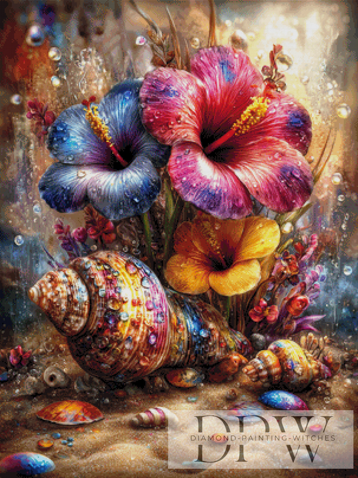 Underwater Hibiscus by CreatiVart with 360 colors