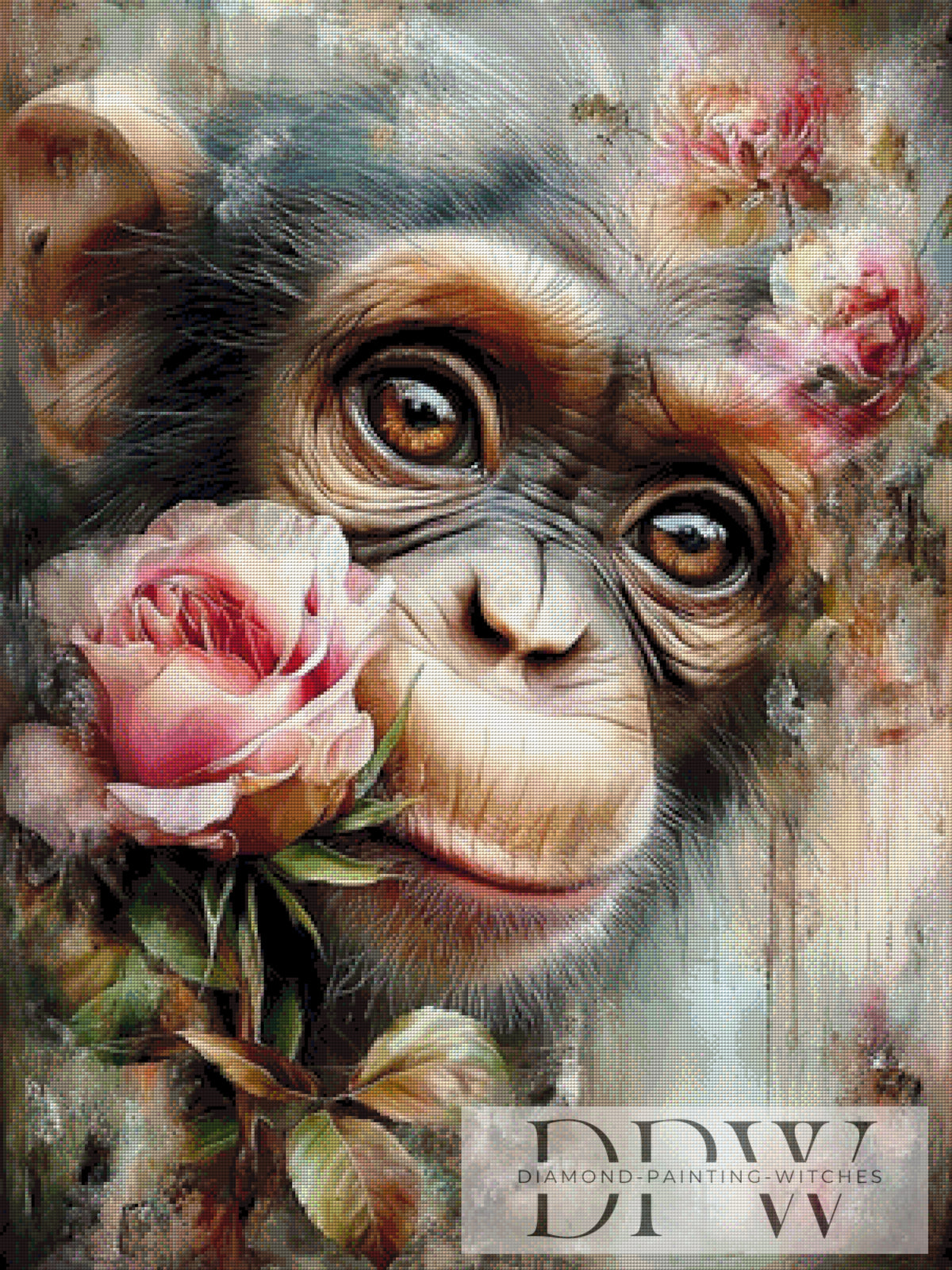 Rose Monkey by CleoDora with 210 colors