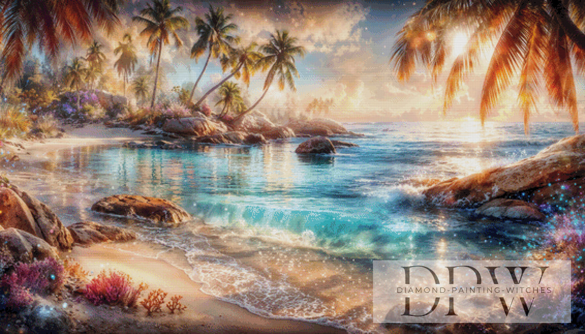 Palmenbucht by ellufija mit 300 Farben