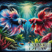 CreatiVartによる「闘魚」、380色使用