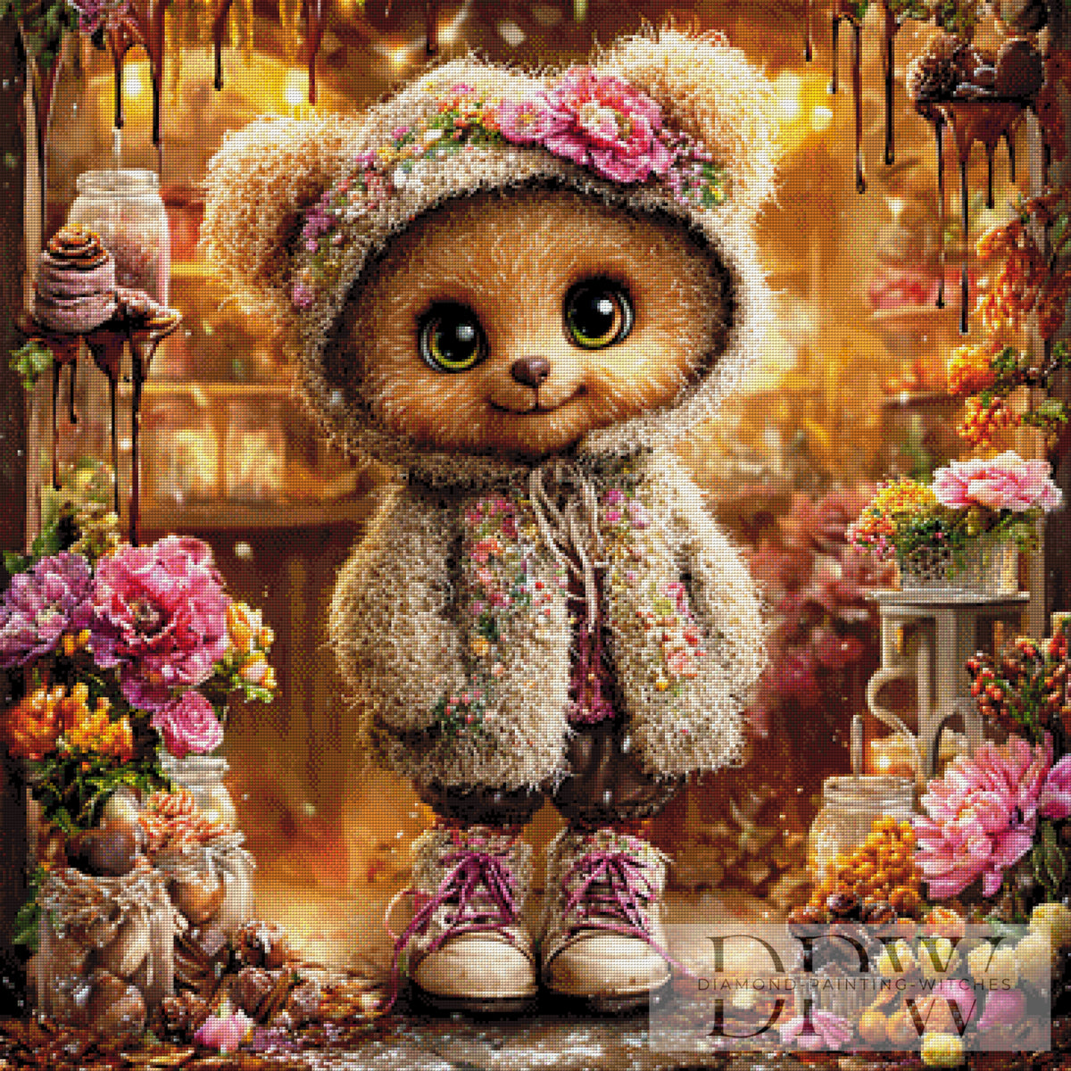 Teddyline by Lisa Morgan with 310 colors