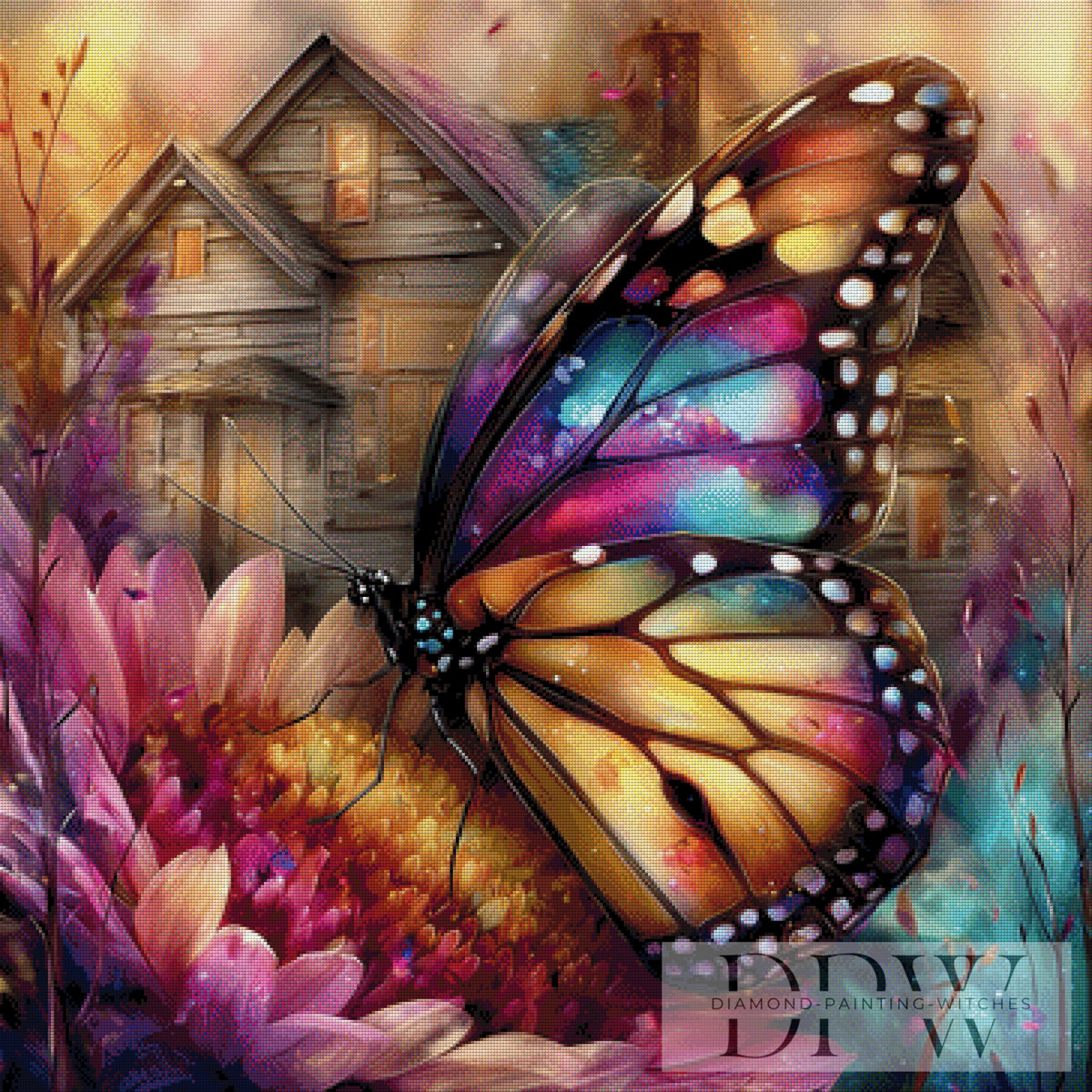 Schmetterling am Abend by Sweet_Loco_AI mit 340 Farben