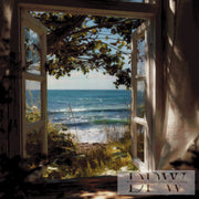 Window with a sea view by QN, with 180 colors